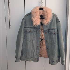alexander wang shearling coat